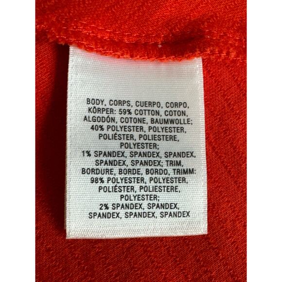 Anthropologie Deletta Gavi Textured Cross Back Sleeveless Top in Red Size L - Picture 7 of 10